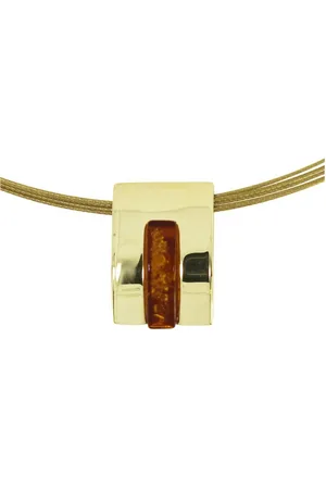 Ostsee-Schmuck Kette mit Anhänger - Gleiter-Ulsa - Silber 925/000, vergoldet - Berns (2-tlg) - Verkäufer: