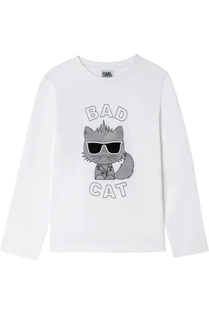 Karl Lagerfeld Langarmshirt Langarmshirt weiß - Verkäufer: coolkids-store