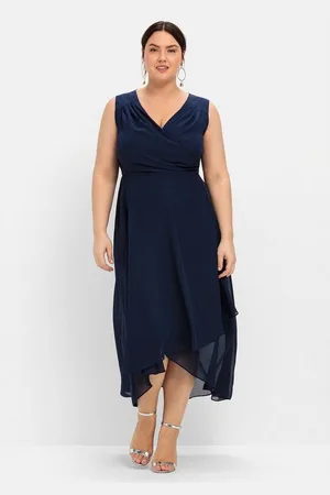 Sheego Abendkleid Große Größen in Wickeloptik