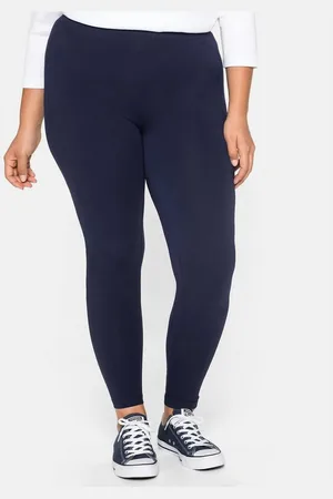 Sheego Leggings Große Größen aus hautfreundlichem Baumwoll-Mix