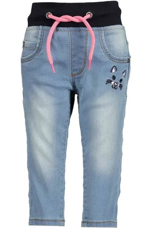 Blue Seven Skinny-fit-Jeans Baby Jeanshose mit "Katzen" Applikation - Verkäufer: Schnubby-de