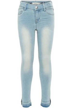 NAME IT Skinny-fit-Jeans Mädchen Cropped Jeanshose in Skinny Fit - Verkäufer: Schnubby-de
