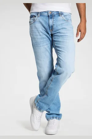 Camp David Loose-fit-Jeans CO:NO mit markanten Nähten und Stretch
