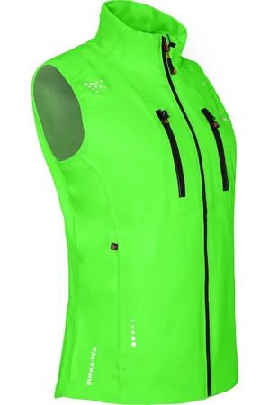 Bergson Outdoorjacke LEKNES West Damen Regenweste, recycelt, Netzfutter 20000 mm Wassersäule, Normalgrößen, Gecko - Verkäufer: