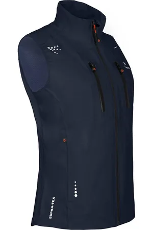 Bergson Outdoorjacke LEKNES West Damen Regenweste, recycelt, Netzfutter 20000 mm Wassersäule, Normalgrößen, navy - Verkäufer:
