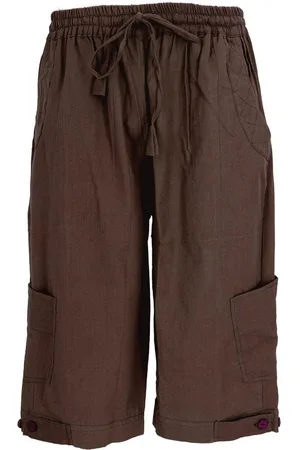 GURU-SHOP Relaxhose 3/4 Yogahose, Goa Hose, Goa Shorts - Ethno Style, alternative Bekleidung - Verkäufer: