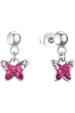 Prinzessin Lillifee Paar Ohrhänger Schmetterling, 2033997, mit Preciosa Crystal