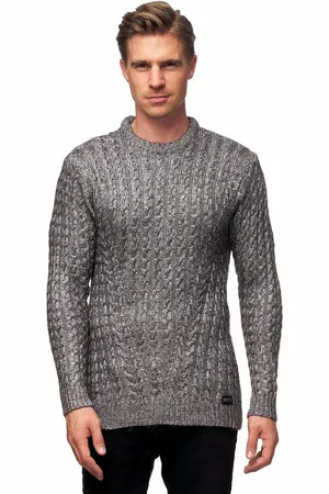 Rusty Neal Strickpullover mit trendigem Zopfmuster