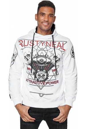 Rusty Neal Kapuzensweatshirt Sweater mit rockigem Print