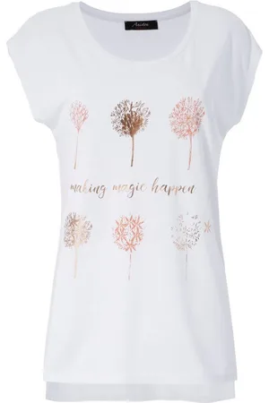 Aniston T-Shirt mit Frontdruck, teilweise glitzernder Folienprint