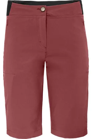 Bergson Outdoorhose AALBORG Vario Bermuda Damen Wandershorts, recycelt, elastisch, sportlich, Normalgrößen, rot - Verkäufer: