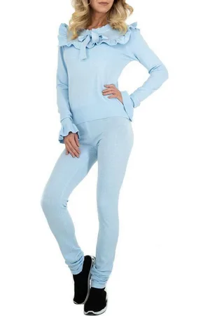 Ital-Design Freizeitanzug Damen Freizeit, Stretch Zweiteiler in - Verkäufer: