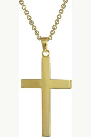 trendor Kette mit Anhänger Kreuz-Anhänger Gold auf Silber 925 - Verkäufer: uhrcenter