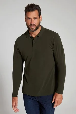 JP 1880 Poloshirt Poloshirt Basic Langarm Piqué bis 8 XL - Verkäufer: Popken Fashion Group