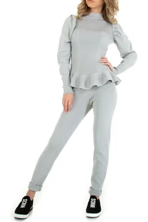 Ital-Design Freizeitanzug Damen Freizeit, Stretch Zweiteiler in - Verkäufer: