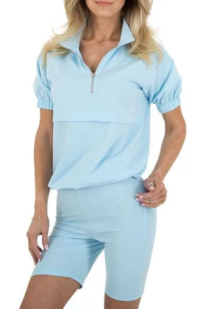 Ital-Design Freizeitanzug Damen Freizeit Hotpants, Stretch Jogging- & Freizeitanzug in - Verkäufer: