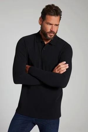 JP 1880 Poloshirt Poloshirt Basic Langarm Piqué bis 8 XL - Verkäufer: Popken Fashion Group
