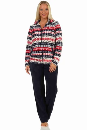 Normann Relaxanzug Damen Hausanzug aus Coralfleece in wunderschöner winterlichen Optik - Verkäufer: Fairway