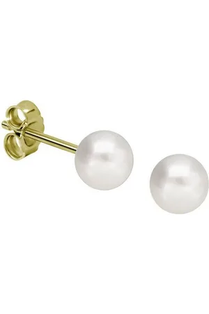 Firetti Perlenohrringe Schmuck Geschenk Gold 333 Ohrschmuck Perle versch. Größen, Made in Germany - mit Süßwasserzuchtperle