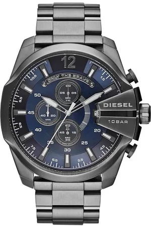 Diesel Chronograph MEGA CHIEF DZ4329, Quarzuhr, Armbanduhr, Herrenuhr, Stoppfunktion, Edelstahlarmband