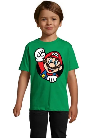 Blondie & Brownie T-Shirt Kinder Super Mario Faust Nerd Konsole Gaming Spiel Retro Konsole - Verkäufer: Hubihu