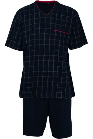 Götzburg Pyjama Herren Pyjama Baumwolle (2 tlg) - Verkäufer: Yourfashionplace