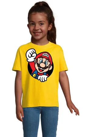 Blondie & Brownie T-Shirt Kinder Super Mario Faust Nerd Konsole Gaming Spiel Retro Konsole - Verkäufer: Hubihu