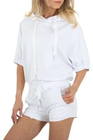 Ital-Design Freizeitanzug Damen Freizeit Hotpants, Kapuze Stretch Jogging- & Freizeitanzug in - Verkäufer: