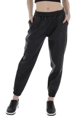 Ital-Design Lederimitathose Damen Freizeit (80182714) Stretch Jogginghose in - Verkäufer: