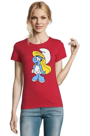 Blondie & Brownie T-Shirt Schlumpfine Schlumpf Papa Schlumpf Schlumpfhausen Smurf Schlumpfine - Verkäufer: Hubihu
