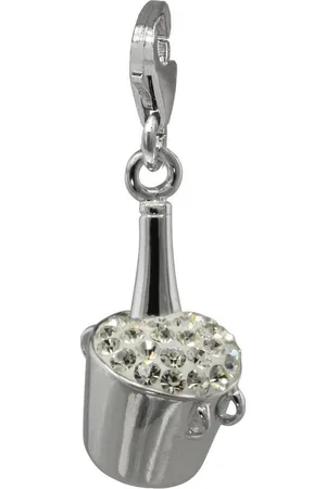 SilberDream Charm-Einhänger Charm Sektkühler Zirkonia, Charmsanhänger Sektkühler, 925 Sterling Silber, Farbe: - Verkäufer: Fit4Style Silberschmuck - IMPPAC