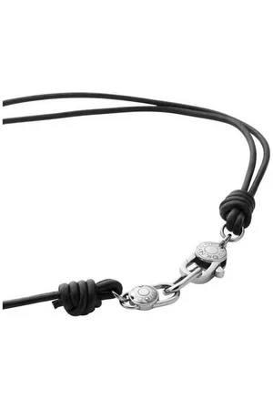 DKNY Collier Damen, aus Leder und Edelstahl, Karabiner, 30cm lang - Verkäufer: Gigandet