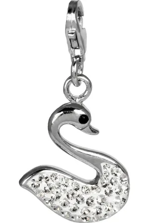 SilberDream Charm-Einhänger Charm Schwan Zirkonia 925, Charmsanhänger Schwan, 925 Sterling Silber, Farbe: - Verkäufer: Fit4Style Silberschmuck - IMPPAC