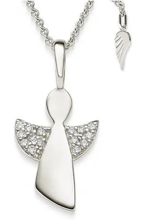 Amoonic Kette mit Anhänger Schutzengel Kette Silber 925 mit Engel-Anhänger Halskette für Kinder (individuell anpassbare Halskettenlänge), Silberkette Gold Rosegold vergoldet Kinder-Schmuck Geschenk Mädchen - Verkäufer: