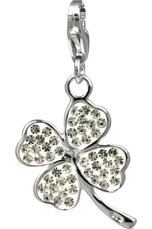 SilberDream Charm-Einhänger Charm Kleeblatt Zirkonia, Charmsanhänger Kleeblatt, 925 Sterling Silber, Farbe: - Verkäufer: Fit4Style Silberschmuck - IMPPAC