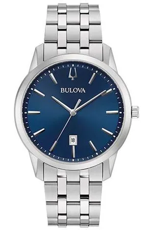 BULOVA Quarzuhr 96B338, Armbanduhr, Herrenuhr, Damenuhr, Datum, Edelstahlarmband