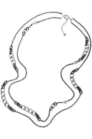 DKNY Collier Damen, aus Edelstahl, Erbs- und Panzerkette, , 70cm lang, Karabiner - Verkäufer: Gigandet