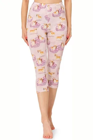 Merry Style Leggings Damen 3/4 Capri Leggings MS10-411 (1-tlg) elastischer Bund - Verkäufer: HISERT