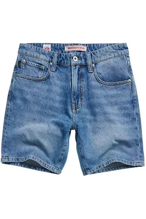 Superdry Jeansshorts Herren Shorts TAPER SHORT Kingman Light Blue Mittelblau - Verkäufer: Fashioncode