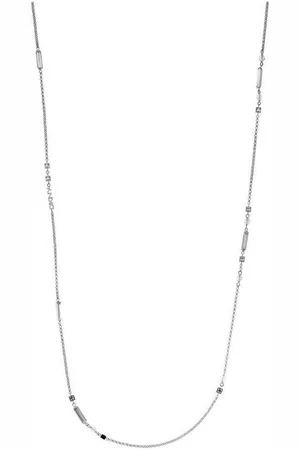 DKNY Collier Damen, aus Edelstahl, Karabiner, Zirkonia, Erbskette, 85cm lang - Verkäufer: Gigandet