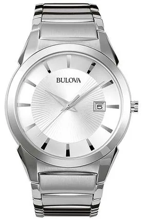 BULOVA Quarzuhr 96B015, Armbanduhr, Herrenuhr, Damenuhr, Edelstahlarmband, Datum