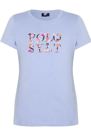 Polo Sylt Print-Shirt im geblümten Label-Design - Verkäufer: Bay City Textilhandels GmbH