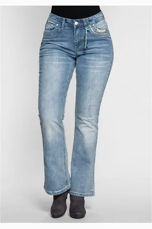 Joe Browns Bootcut-Jeans Große Größen mit Pailletten am Bund