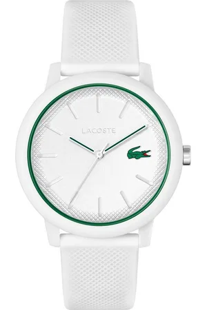 Lacoste Quarzuhr .12.12 2011169, Armbanduhr, Herrenuhr, Mineralglas, Silikonarmband