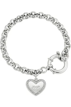 JOOP! Silberarmband Herz, 2025051, mit Zirkonia (synth)
