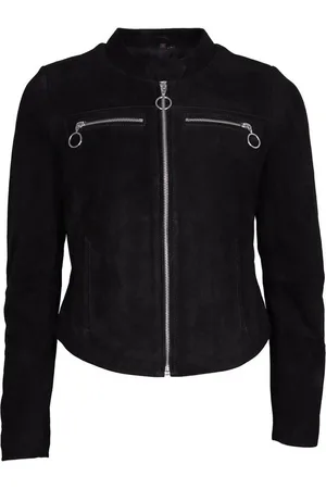 Freaky Nation Lederjacke »Milia-FN« aus Velours-Leder • Zipper mit Ringen - Verkäufer: Lederjackenstore