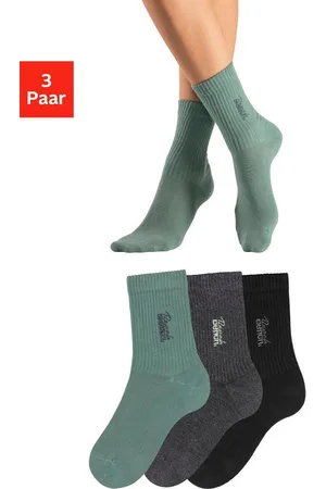 Bench Basicsocken (Packung, 3-Paar) mit Bench Stickerei