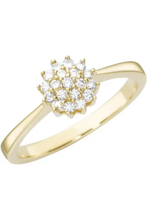 Luigi Merano Diamantring Blüte mit Brillanten, Gold 585