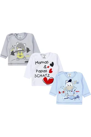 TupTam Rundhalsshirt Unisex Baby Langarmshirt mit Spruch Aufdruck 3er Set - Verkäufer: LotteStyle GmbH