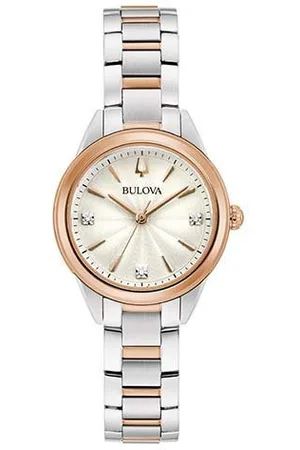 BULOVA Quarzuhr 98P200, Armbanduhr, Damenuhr, Edelstahlarmband